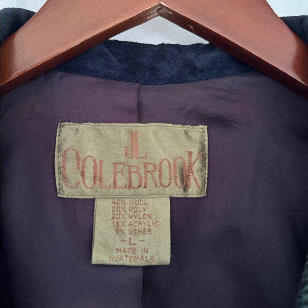 🐎 VTG JL Colebrook Tartan Blazer Plaid Wool Equestrian Size L - Picture 8 of 11